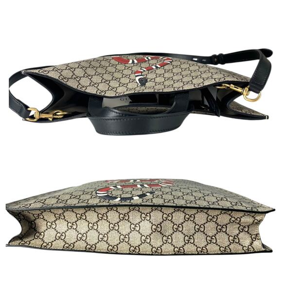 Gucci Monogram Snake Tote Bag - Picture 5 of 8